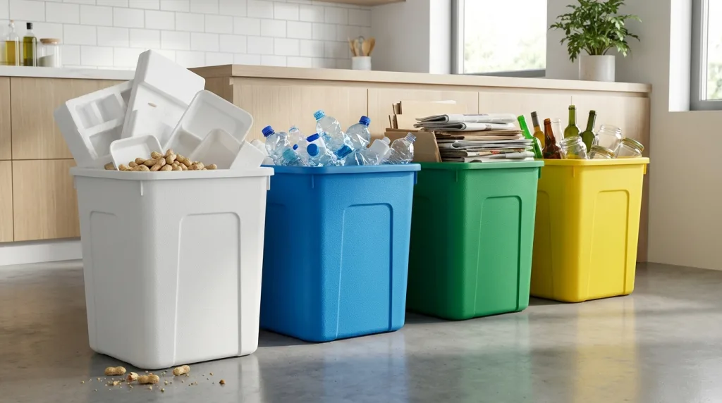 découvrez dans quelle poubelle jeter correctement le polystyrène pour un tri efficace et respectueux de l'environnement.