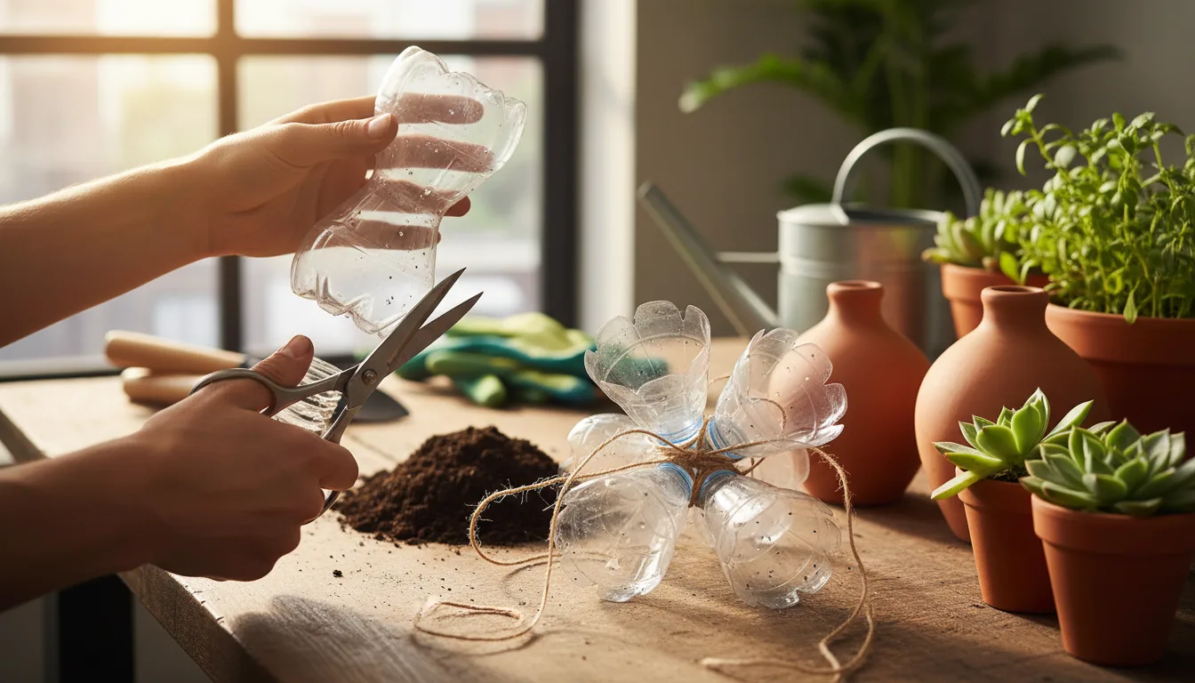 apprenez à fabriquer des oyas écologiques et économiques en utilisant des bouteilles en plastique recyclées, une méthode simple pour économiser l'eau dans votre jardin.